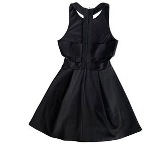 Lulus Womens S Cutout and About Black Skater Dress Sleeveless Party Cocktail LBD
